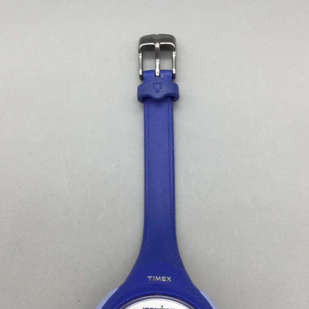 Timex Ironman Triathlon Women Watch 34mm Digital Blue Resin Indiglo New Battery